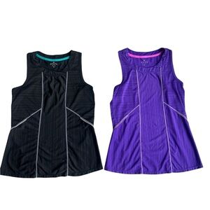 Athleta Bundle Women’s Run On Tank Top Reflective Fitness Running 2 Top Bundle